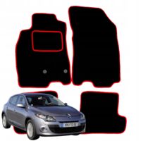 Alfombrillas de terciopelo para Renault Megane III 3 2008-2015, limpiaparabrisas para coche R
