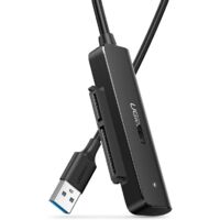 Adaptador de disco duro/SSD SATA III 3.0 de 2,5'' a USB - Negro