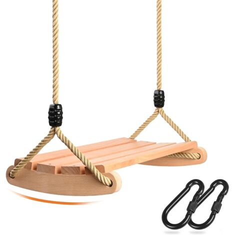 Balançoire Enfant Adulte Siège de balançoire en Bois pour Jardin Extérieur Intérieur 40x16.2x1.2 Balançoire Enfant Adulte Siège de balançoire en Bois pour Jardin Extérieur Intérieur 40x16.2x1.2