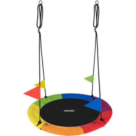 Balançoire nid d'extérieur, jusqu'à 200 kg, pour enfants et adultes, cadre en acier solide et cordes multibrins renforcées, tissu plus épais de 10 mm Balançoire nid d'extérieur, jusqu'à 200 kg, pour enfants et adultes, cadre en acier solide et cordes multibrins renforcées, tissu plus épais de 10 mm