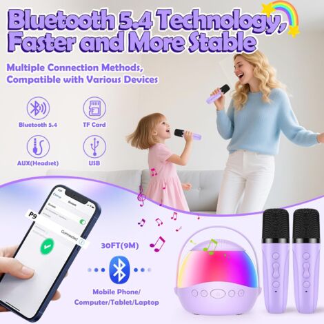 Machine de Karaoké pour Enfants Chantant Jouets Microphone Jouet