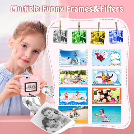 Appareil Photo Instantané Pour Enfants – Impression Thermique, Stylos Inclus, Cadeau Idéal 3-12 Ans, Violet Papier Non Toxique Appareil Photo Instantané Pour Enfants – Impression Thermique, Stylos Inclus, Cadeau Idéal 3-12 Ans, Violet Papier Non Toxique