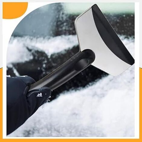 2 Grattoirs à Glace Voiture - Pelle à Neige Sans Trace, Dégivrage Pare-brise | Poignée Ergonomique Antidérapante