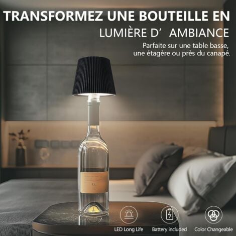 LAMPE DÉCORATIVE POUR Bouteille – LED Sans Fil, Dimmable, Blanche EUR 19,99 - FR