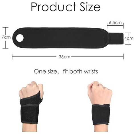 ChAusa 1 Paire Bandages De Poignet, Attelle De Poignet Fitness Avec Anneau De Pouce, Support De Poignet Léger Et Durable, Bandage De Poignet Pour Le