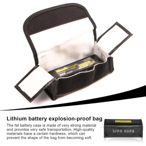 Sac De Sécurité Anti-feu Pour Batteries HTS - Protection Universelle, Couleur Grise