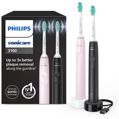 Brosse à Dents électrique Philips Bodycare Serie 3100 HX3675/15 Noir Et Rose