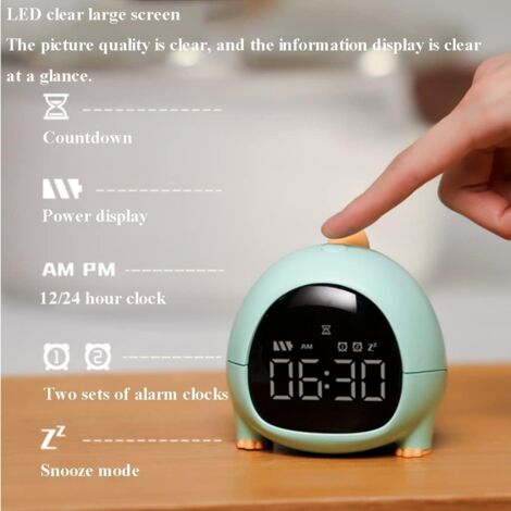 Alarme numérique HORLOGE LED Électronique USB Réve... - Grandado