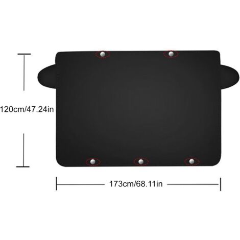 Housse De Pare-brise Magnétique Pour Voiture - Renforcée, Pliable