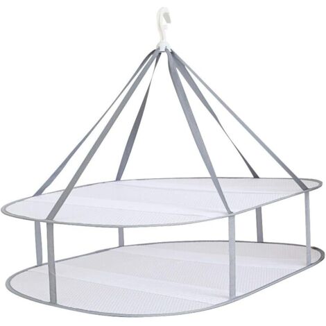 LaBlanc - Suspendus séchoir à Pull - Cintre à Maille Pliable à 2 Niveaux - pour Chandail, délicat et Maillot de Bain (1/5)