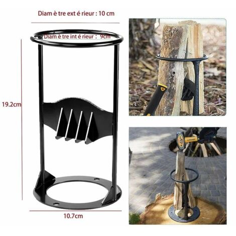 Fendeur de bûches manuel – Fendeuse à bois pour bûches jusqu'à 7 cm – Léger et compact – Pour bois dur et teck – Usage extérieur