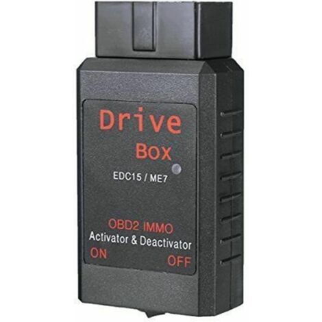 Désactivateur IMMO OBD2 Drive Box EDC15 ME7 – Compatible moteurs à partir de 1,6 I – Désactivation immobilisation véhicules 1999+
