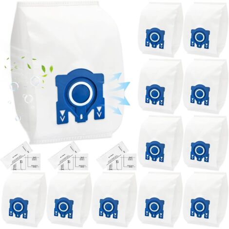 Lot de 18 aspirateur pour Miele Gn 3D Classic C1 Complete C2 C3, S227, S400i, S600, S800 Airclean 3d efficacité sacs à poussière remplacer Miele Gn aspirateur sac à poussière partie (1/5)