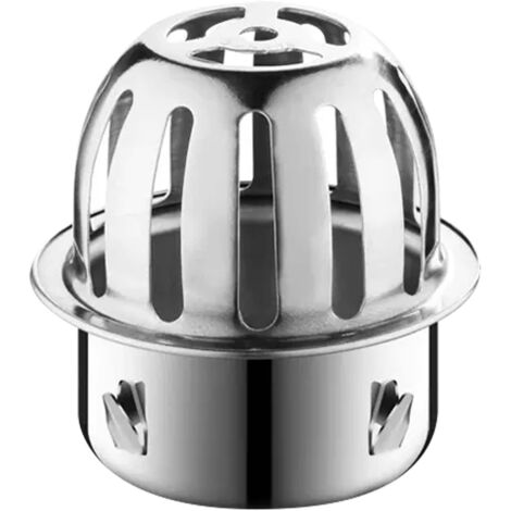 Grille de drainage de sol en acier inoxydable pour balcon - 75 mm - Protection de gouttières - Protection de tuyau de descente - En acier inoxydable 304 - Pour balcon, extérieur - Passoire (1/5)