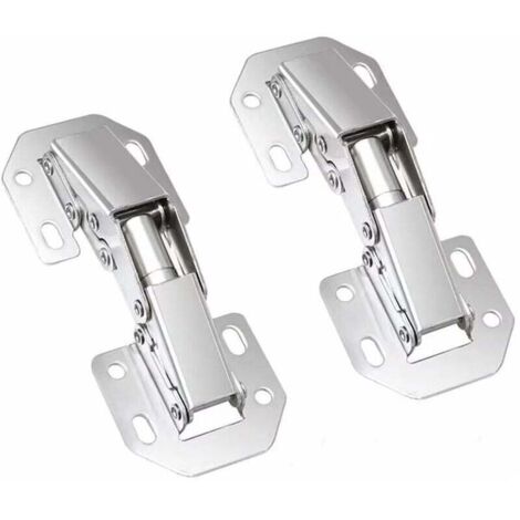 Charnières à Fermeture, Charniere Porte Placard 90 Degré Charniere Invisible Meuble pour Porte Armoire Placard de Cuisine 77mm,,2pcs