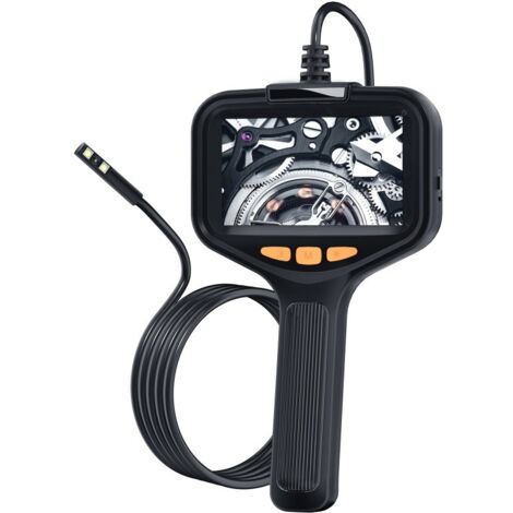 Caméra d'inspection étanche IP67 1080P HD – Câble semi-rigide 5m – 8 lumières LED – Écran IPS 4,3'' – Angle de vision 70°