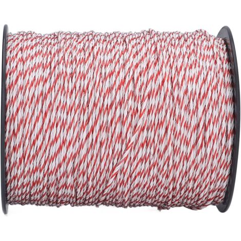 Fil électrique haute conductivité 500m – Diamètre 2mm – 6 fils acier inoxydable – Pour systèmes de clôture bétail, chevaux, vaches, moutons, chiens - 1640Ft