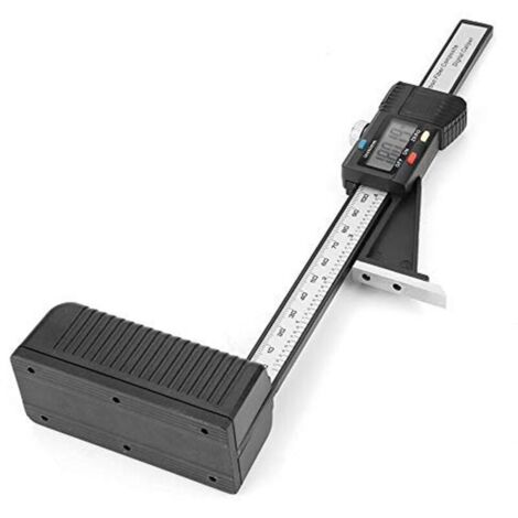 Jauge de Hauteur,0-150mm Jauge de Profondeur Numérique, LCD Digital Display Screen Précision Hauteur Ouverture Profondeur,avec Base Magnétique, noir, une pièce,