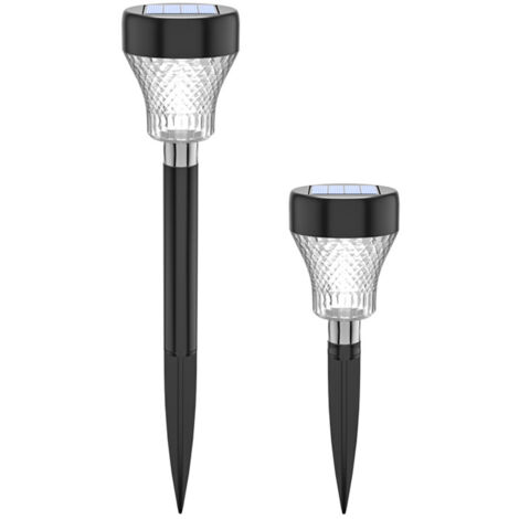 Lampe solaire de jardin à LED ultra-lumineuse, étanche IP65, pour l'extérieur, du crépuscule à l'aube, marche/arrêt automatique, idéale pour l'éclairage paysager et les décorations pour allées, cours 