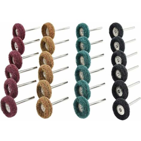 Kit de polissage de perceuse 40 pièces – Accessoires Dremel pour polissage métaux et matériaux non métalliques – Grains 80/150/240/300