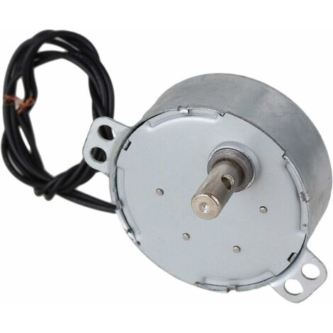 Moteur électrique synchrone 220V – 1518r/min – 4W – Diamètre arbre 7mm – Faible bruit pour ventilateurs et éclairage – Applications artisanales