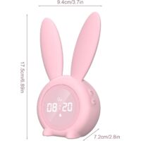 Réveil Pour Enfants Avec Veilleuse à Luminosité Réglable