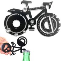 multitool velo,outil velo,porte outil velo,outil multifonction velo,1 pièce, 20 en 1, pour le VTT, la randonnée et le camping