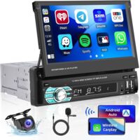 Autoradio 1 DIN sans fil Carplay – Écran tactile 7" – Bluetooth 5.0 – GPS intégré – Commande au volant – Amplificateur DSP