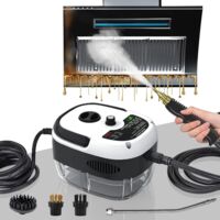Nettoyeur vapeur 2500W – 3 têtes de brosse réglables – 6 niveaux de vapeur – Réservoir 1000ml pour nettoyage en profondeur