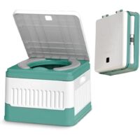 Toilettes de camping portables pliables avec 20 sacs de toilette – Hygiéniques et respectueuses de l'environnement – Pour déplacements en extérieur