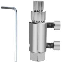 Broken Threaded Pipe Extractor Tool, Broken Pipe Extractor Tool, Stripped Screws and Damaged Bolts (Silver)