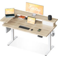 Schreibtisch Höhenverstellbar Maple 120x60cm OffiGo