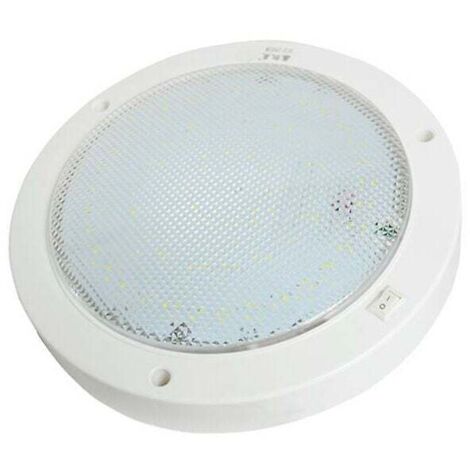 Plafonnier 12v RV marine DC LED luminaires 9W surface ronde montée avec interrupteur