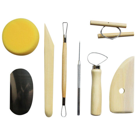 FINEASY Kit 22 Pièces Outils Poterie & Modelage Argile – Parfait Débutants Et Pros Céramique Sculpture DIY