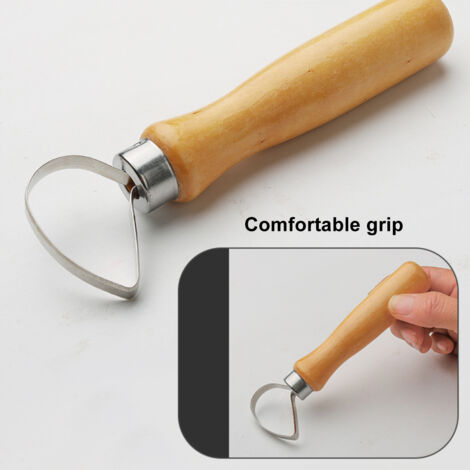 Lot de 2 outils de sculpture pour poterie argile - Grattoir à argile