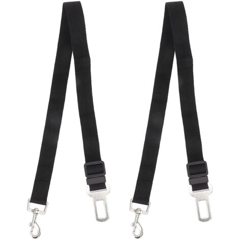 Lot de 2 ceintures de sécurité réglables pour chien, harnais de sécurité pour voiture, accessoires pour animaux de compagnie, 66 cm (1/5)