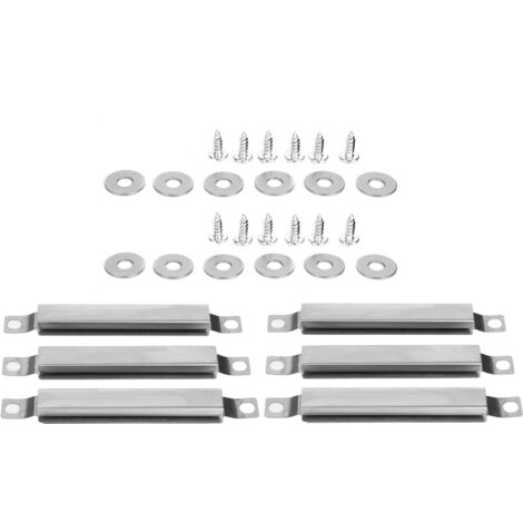 Kit de réparation de pièces détachées pour barbecue à gaz, comprenant 2 tubes de passage réglables en acier inoxydable pour grilles de barbecue. (1/5)
