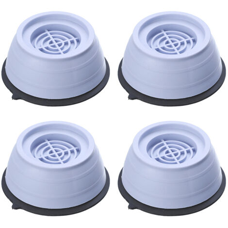 Ensemble de 4 supports anti-vibrations pour machine à laver, sèche-linge, réfrigérateur et table : réduit le bruit et les vibrations. (1/5)