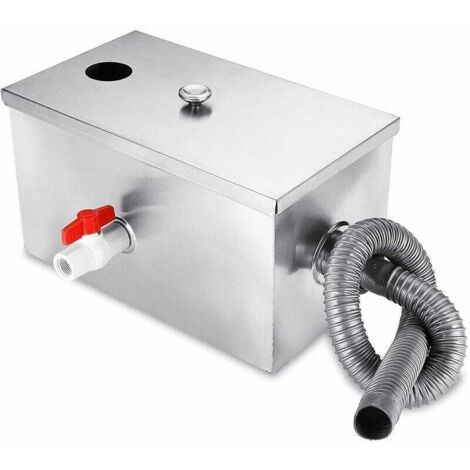 Séparateur de graisse, d'huile et d'eau de 3,6 kg (8 lb) pour cuisine et restaurant (1/4)
