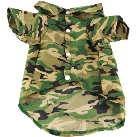 T-shirts d'été pour chiens, style camouflage, respirants et frais, pour petits et moyens chiens, mâles et femelles, chats. (1/5)