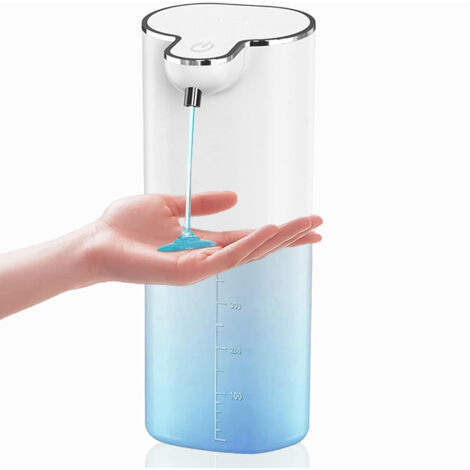 Distributeur automatique de savon liquide, distributeur mural de 400 ml (13,5 oz), rechargeable par USB (1/5)