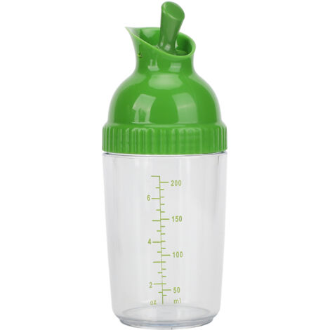1 shaker à vinaigrette de 200 ml avec couvercle anti-fuite, vert (1/5)
