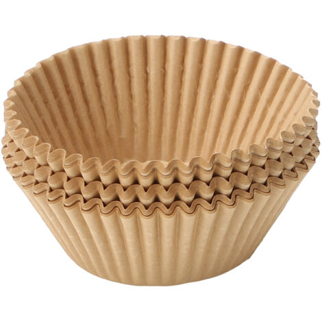 100 caissettes à cupcakes en papier sulfurisé de qualité alimentaire, taille standard (naturel) (1/5)