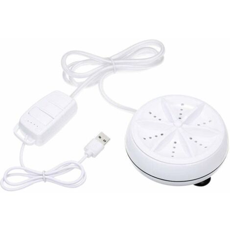 Mini lave-linge, maison et voyage d'affaires Lave-linge rotatif à ultrasons Lave-linge bi-turbo 3-en-1 24W GJLynhdT1 (1/5)