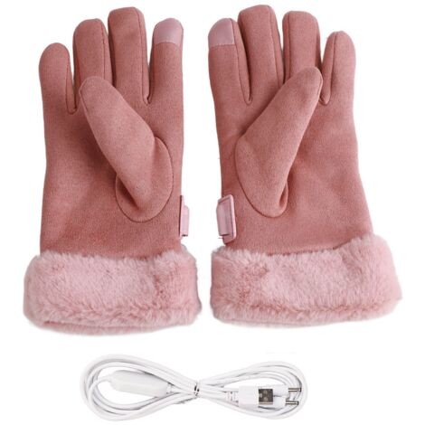 Gants Chauffants Fins pour Homme et Femme,7.4V 3200mAh*2 Gants