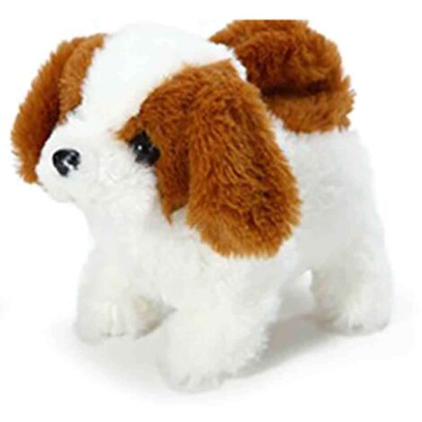 Chien en peluche électrique réaliste, chien intelligent qui aboie et marche, jouet en peluche pour enfants, jouet animal en peluche