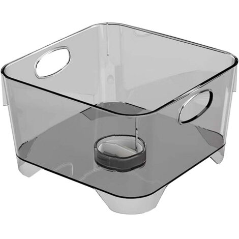 Panier de rangement pour légumes, égouttoir de cuisine, panier de préparation portable pour le salon - Gris translucide (1/5)