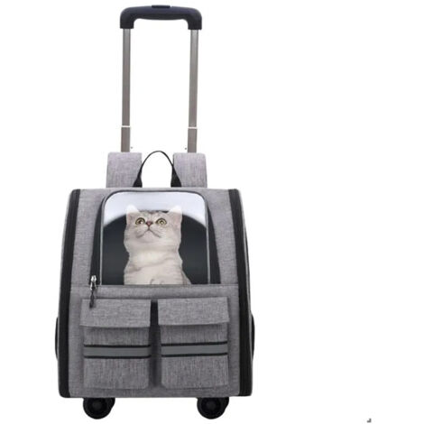 Sac de Transport 3 en 1 pour Animaux (10KG) - EINNENFFER - Pliable, Ajustable et Confortable avec Ventilation Optimale - Idéal pour Voyages en Valise, Sac à Dos ou Transporteur Roulant (1/5)