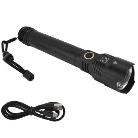Lampe Torche LED 5000 lm Rechargeable - EINNENFFER - Étanche, Zoomable et Multifonctionnelle pour Camping, Aventures en Plein Air et Situations d'Urgence (1/5)