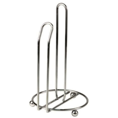 Porte-Essuie-Tout Chromé Élégant - EINNENFFER - Support Pratique pour Cuisine et Garde-Manger, Design Robuste et Compact, Compatible avec Rouleaux Standards (1/5)